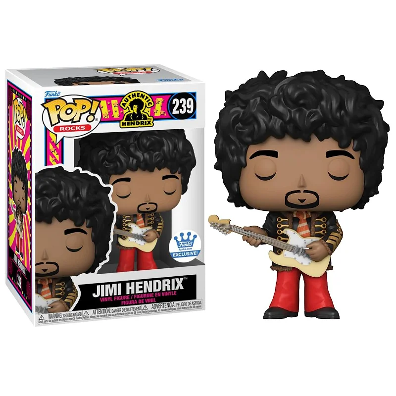 Funko Pop Jimi Hendrix Funko Shop Exclusive Authentic Hendrix #239 - Produto Original