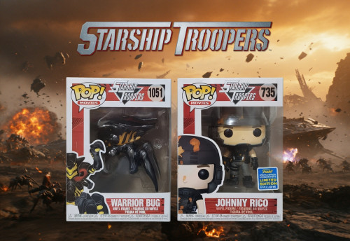 Funko Pop Johnny Rico & Warrior Bug Starship Troopers #735 - Produto Original