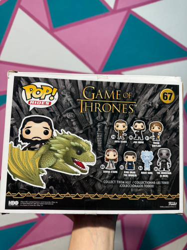 Funko Pop Jon Snow &and Rhaegal Game Of Thrones - Game Of Thrones - #67