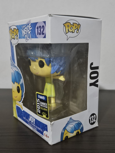Funko Pop Joy 132 Glitter Inside Out - Divertidamente - #132