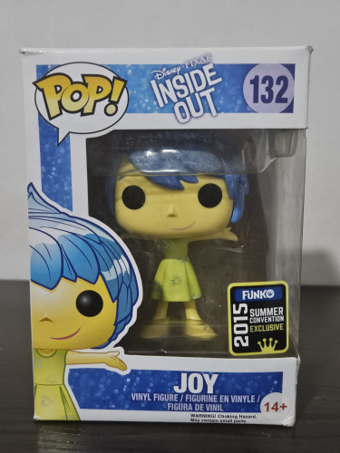 Funko Pop Joy 132 Glitter Inside Out-Divertidamente-132
