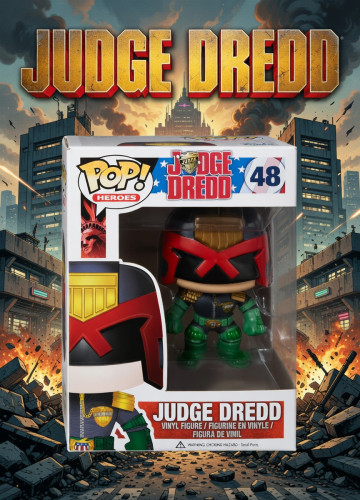 Funko Pop Judge Dredd (Vaulted 2013) Heroes #48 - Produto Original