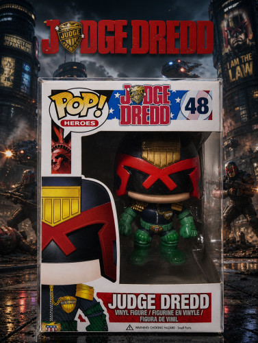 Funko Pop Judge Dredd (vaulted 2013) Heroes #48 - Produto Original