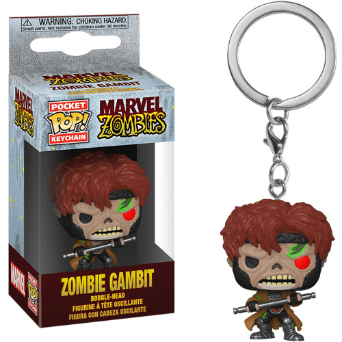 Funko Pop Keychain Marvel Zombies - Zombie Gambit Marvel Zombies # - Produto Original