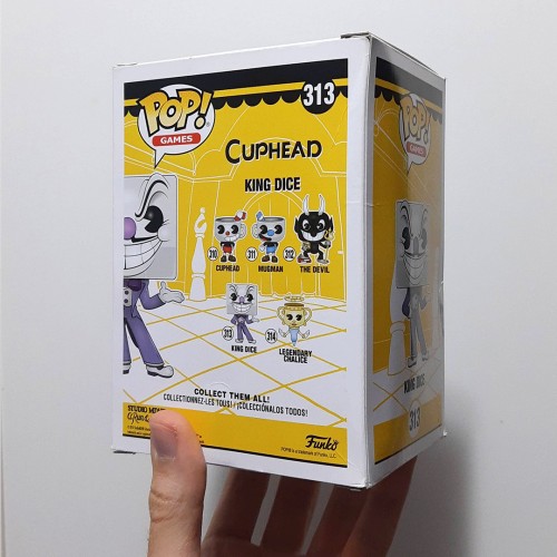 Funko Pop King Dice (vaulted) (caixa Com Detalhes) Games Cuphead 313