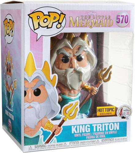 Funko Pop King Triton Deluxe Hot Topic Exclusivo-Disney The Little Mermaid-570