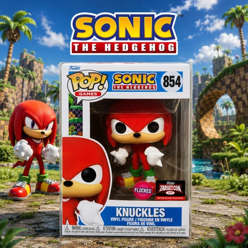Funko Pop Knuckles Flocked Target Exclusive - Sonic The Hedgehog  #854