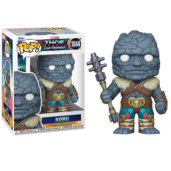 Funko Pop Korg Marvel Thor Love And Thunder #1044 - Produto Original