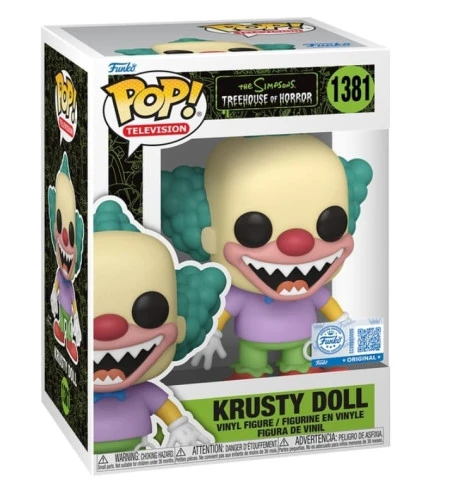 Funko Pop Krusty Doll - Special Edition #1381 - The Simpsons Treehouse Of Horror  #1381