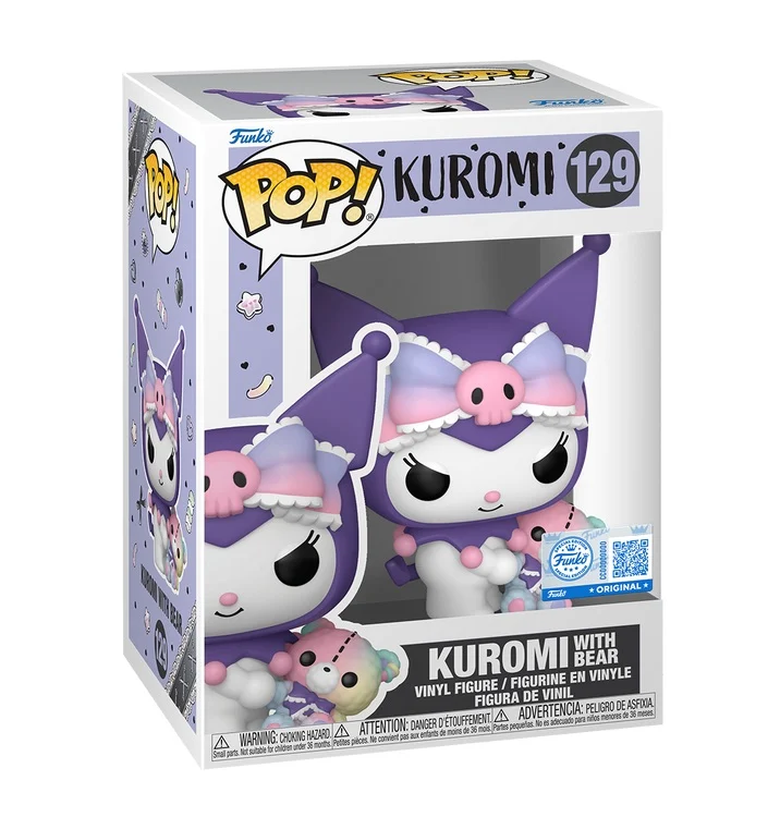 Funko Pop Kuromi with Bear Hot Topic Exclusivo Hello Kitty And Friends #129 - Produto Original