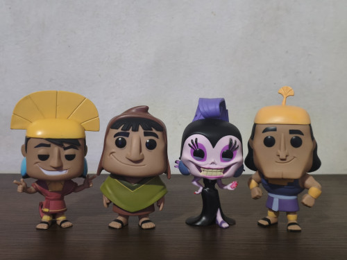 Funko Pop Kuzco 357 + Pacha 358 + Yzma 359 + Kronk 360 Sem Caixa Nova Onda do Imperador-The Emperor's New Groove-4
