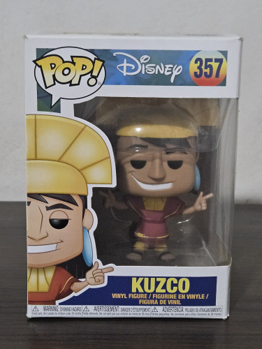 Funko Pop Kuzco 357 Caixa com Detalhes The Emperor's New Groove-A Nova Onda Do Imperador-357