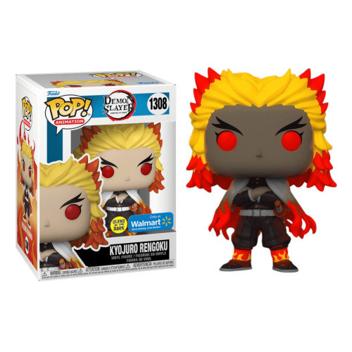Funko Pop Kyojuro Rengoku Glows in the Dark Walmart Exclusive-Demon Slayer-1308
