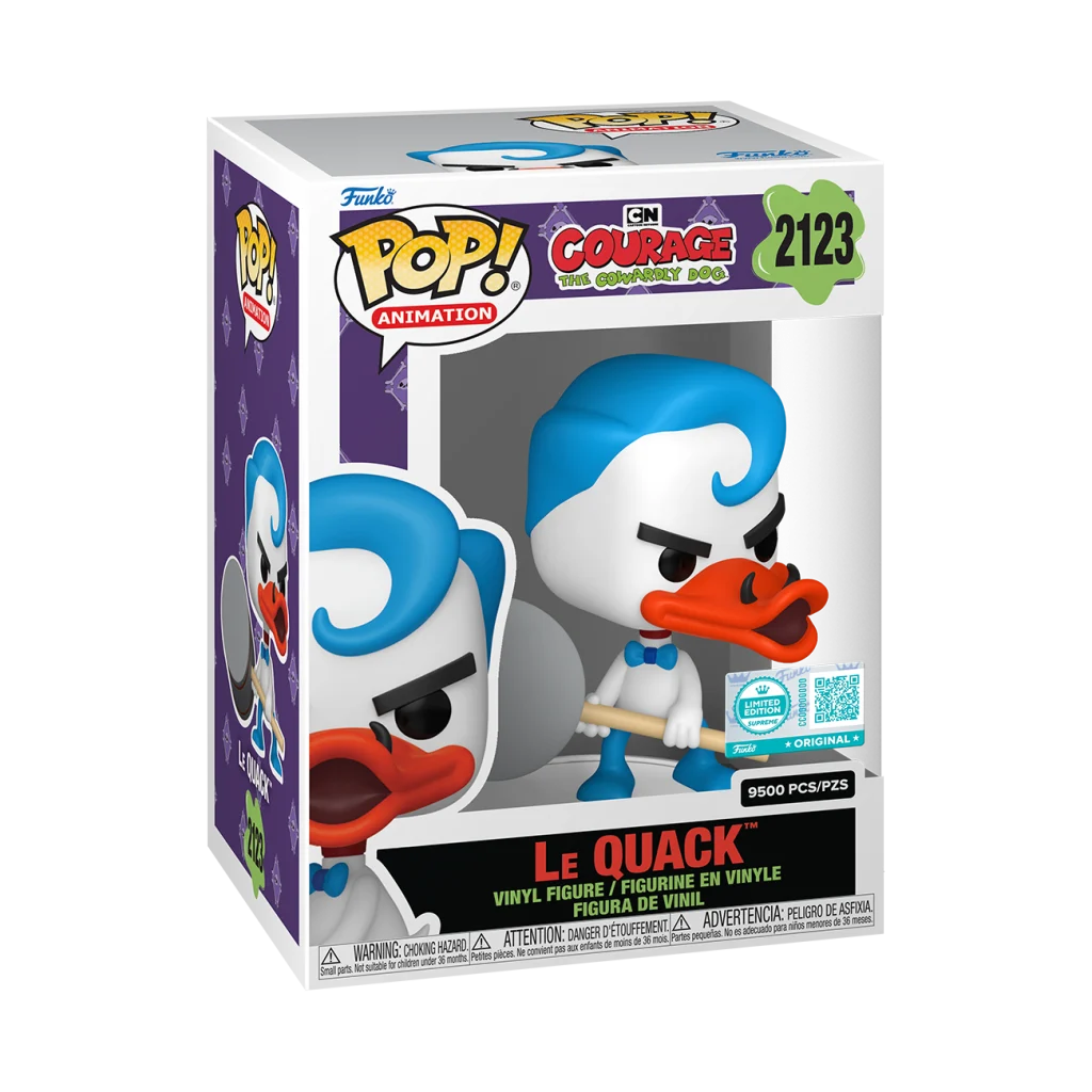 Funko Pop Le Quack - Coragem, O Cão Covarde 9500 Pcs-Courage The Cowardly Dog-2123