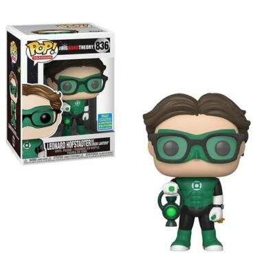 Funko Pop Leonard Hofstadter as Green Lantern Summer Con Exclusivo - The Big Bang Theory  #836