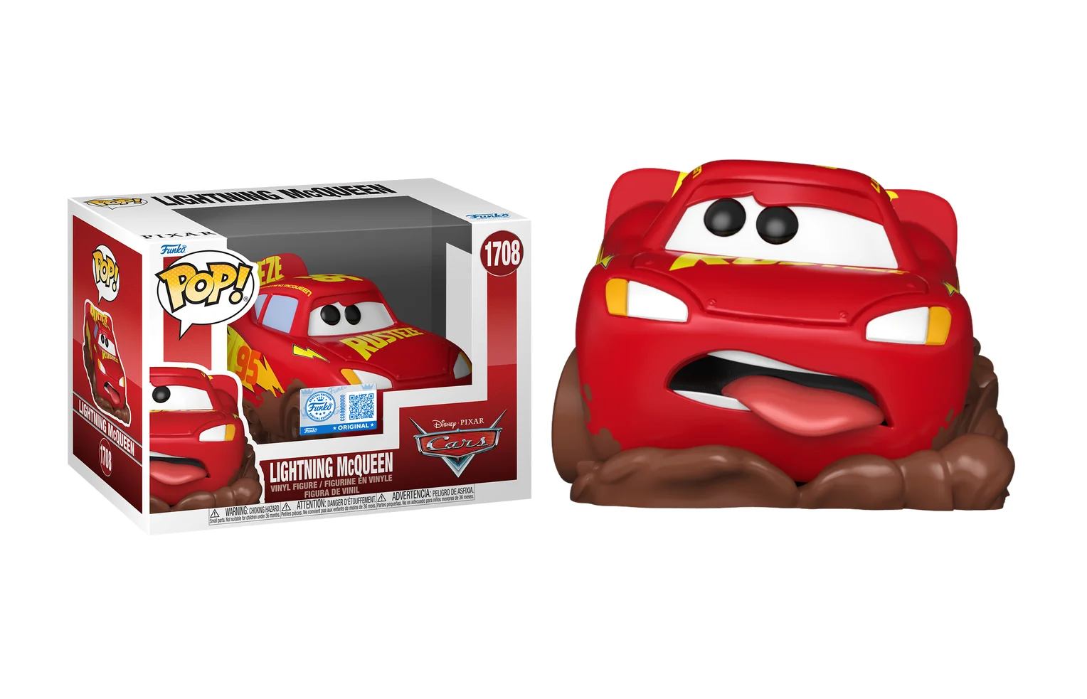 Funko Pop Lightning Mcqueen Exclusive Disney Cars #1708 - Produto Original