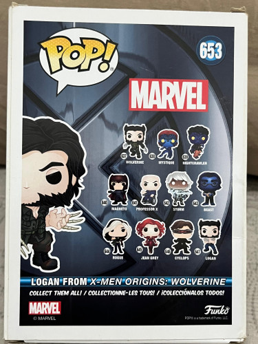 Funko Pop Logan 653 - X Men Origens: Wolverine exclusive - Marvel - #653