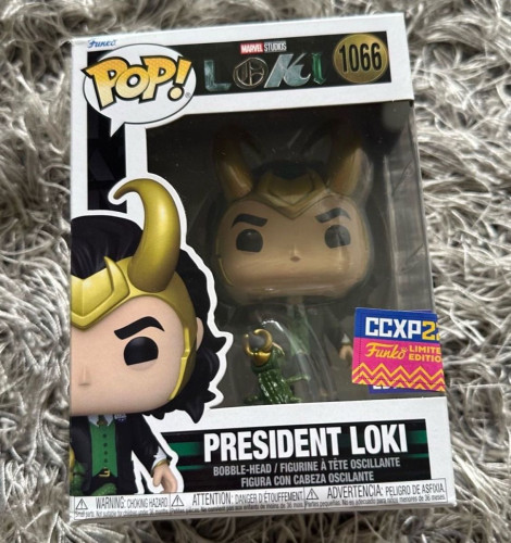 Funko Pop Loki 1066 President Loki Limited CCXP 2022 Marvel #1 - Produto Original