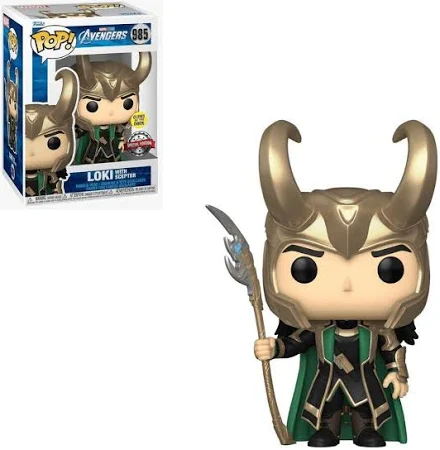 Funko Pop Loki With Scepter 985-Marvel Avengers-985