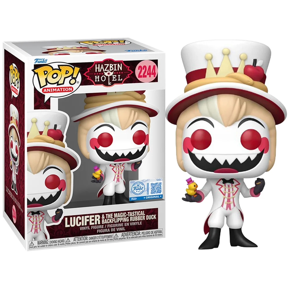 Funko Pop Lucifer & The Magic-Tastical Backflipping Rubber Duck Exclusive-Hazbin Hotel-2244