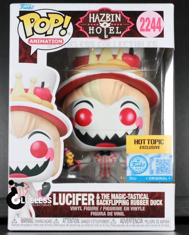 Funko Pop Lucifer Hot Toppic Exclusivo Hazbin Hotel #2244 - Produto Original