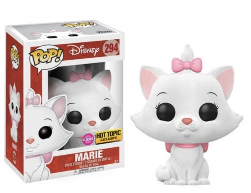 Funko Pop Marie Flocked #294 - Vaulted - Hot Topic Exclusive - Com Detalhe Na Caixa - Disney The Aristocats  #294
