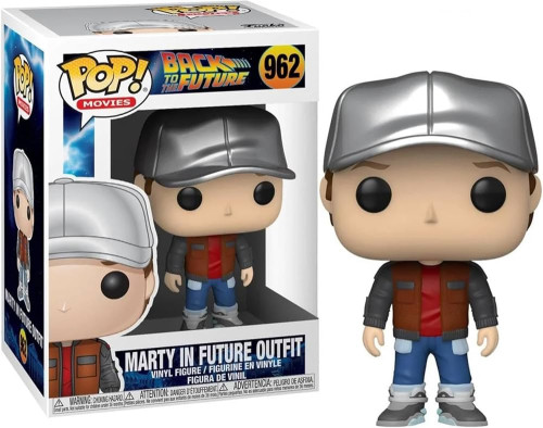 Funko Pop Marty In Future Outfit #962 Metallic - Back To The Future. Funko #1 - Produto Original