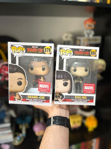 Funko Pop Marvel - Xialing e Shang-Chi com PIN Collector Corps-Shang-Chi Legend Of The Rings - Marvel-879