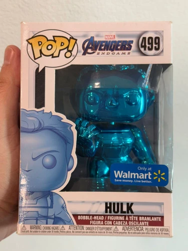 Funko Pop Marvel 499 - Hulk - Selo Walmart - #499 - Marvel-MARVEL HULK WALMART-1
