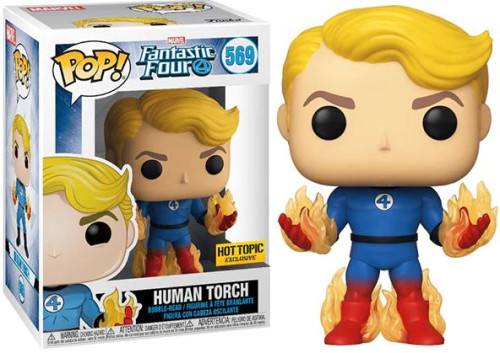 Funko Pop Marvel 569 - Human Torch Marvel #569 - Produto Original