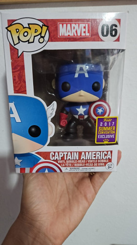Funko Pop Marvel 6 - Capitao America Marvel #6 - Produto Original