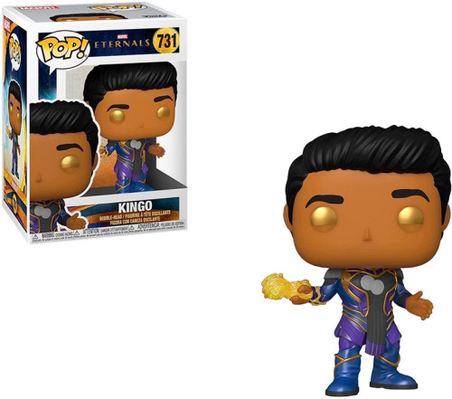 Funko Pop Marvel Eternals Kingo 731 Colecionável Filme Boneco Super-Herói-Marvel Studios-731