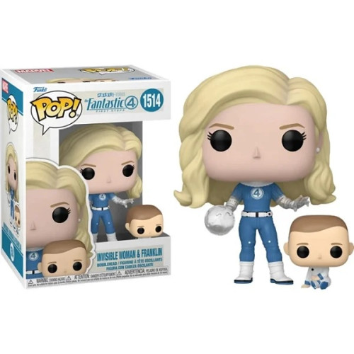 Funko Pop Marvel Quarteto Fantástico Invisible Woman And Franklyn 1514-Marvel-1514