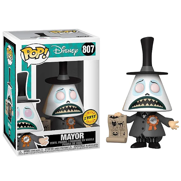 Funko Pop Mayor Chase (detalhes na caixa)-Disney The Nightmare Before Christmas-807