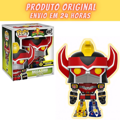 Funko Pop Megazord - Exclusivo Entertainment Earth * Brilha No Escuro* - Power Rangers - #497