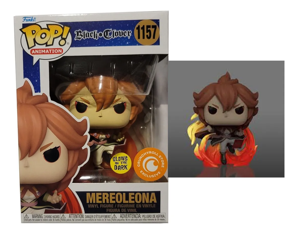 Funko Pop Mereoleona #1157 - Selo Crunchyroll - Black Clover-Black Clover-2018
