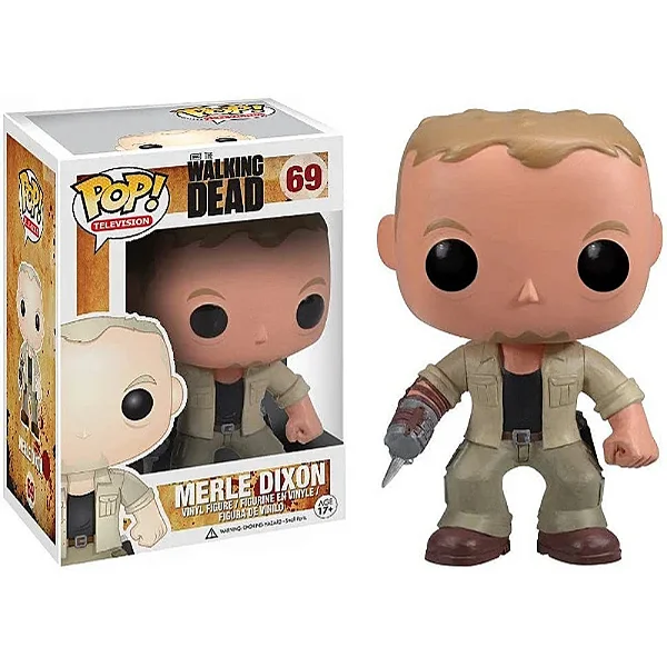Funko Pop Merle Dixon * Caixa com detalhes * The Walking Dead #69 - Produto Original