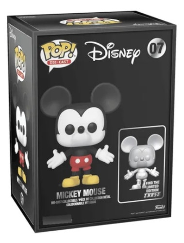Funko Pop Mickey Mouse #07 Die-cast - Disney - #1