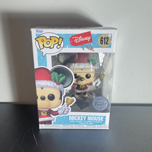 Funko Pop Mickey Mouse Christmas (Diamond Glitter) Disney #612 - Produto Original