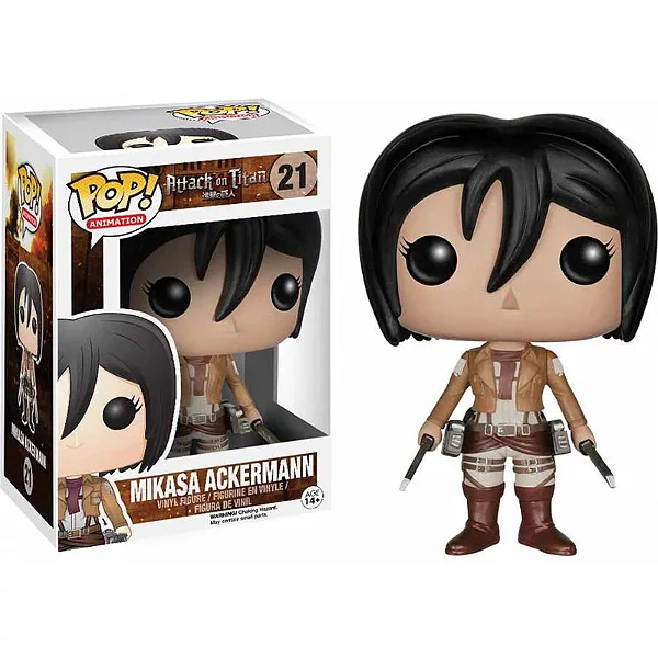 Funko Pop Mikasa Ackermann Attack On Titan #21 - Produto Original
