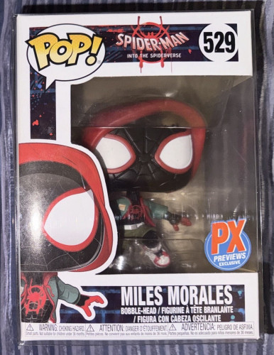 Funko Pop Miles Morales 529 PX Previews - Spider-Man - Homem Aranha No Aranhaverso - #529