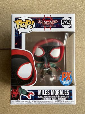 Funko Pop Miles Morales 529 PX Previews - Spider-Man - Homem Aranha No Aranhaverso - #529