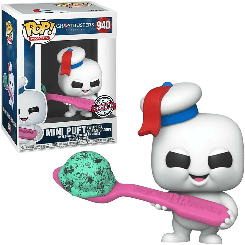 Funko Pop Mini Puft With Ice Cream Scoop 940 Ghostbusters #940 - Produto Original