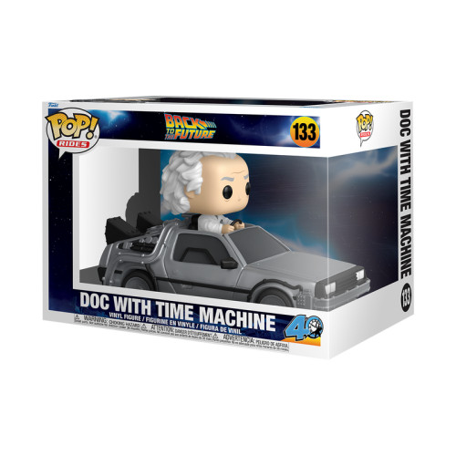 Funko Pop Rides 133 - Doc With Time Machine (veja Anúncio)-De Volta Para O Futuro-133