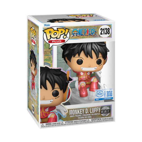 Funko Pop Monkey D. Luffy Metallic Exclusivo One Piece #2138 - Produto Original