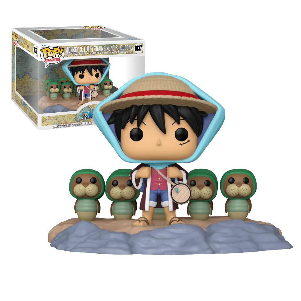 Funko Pop Monkey D. Luffy Trains Kung Fu Dugong * Caixa Danificada * One Piece #1637 - Produto Original