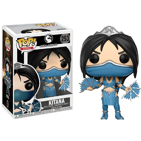 Funko Pop Mortal Kombat Kitana #253 Raro mk x #2026 - Produto Original