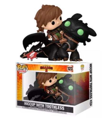 Funko Pop Movies 123 - Hiccup With Toothless-Como Treinar Seu Dragão 3-123