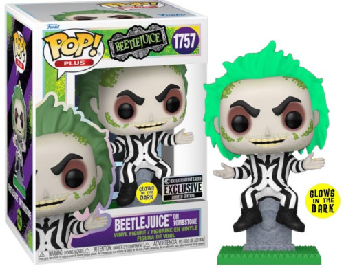 Funko Pop Movies 1757 - Beetlejuice On Tombstone ( Glow ) Beetleejuice #1757 - Produto Original