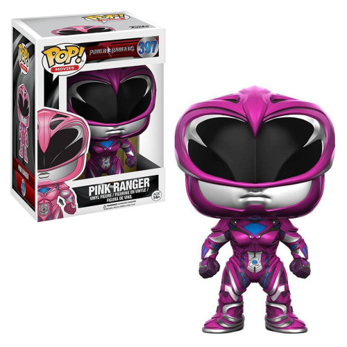 Funko Pop Movies Power Rangers Pink Ranger 397 Colecionável Filme Ranger Rosa Boneco-Power Rangers-397